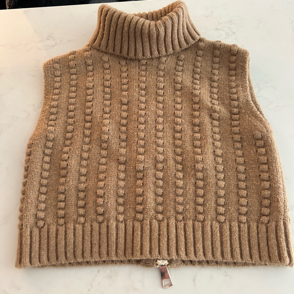 ZARA TURTLE NECK SWEATER VEST